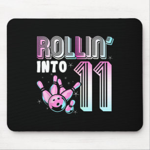 Bowler Rollin’ Into 11 Bowling 11th Birthday Kids  Mouse Pad