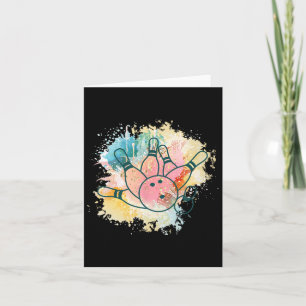 Bowler Teen Girl Bowling Byll Women Bowling  Card