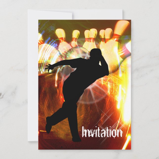 Bowler with a Strike Explosion Invite (Front)