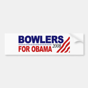 Bowlers For Obama Bumper Sticker