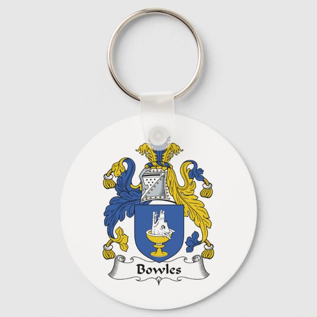 Bowles Family Crest Keychain (Front)