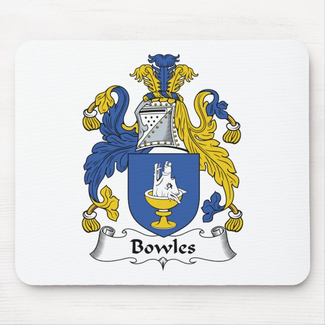 Bowles Family Crest Mouse Pad (Front)