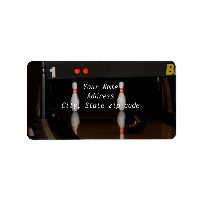 Bowling Address Labels (Front)
