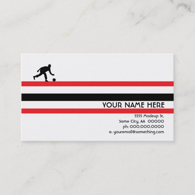 bowling : air star business card (Front)