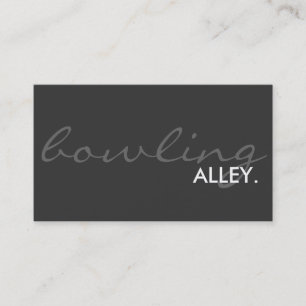 bowling alley. (colour customizable) business card