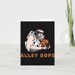 Bowling Alley Oops Caveman Card