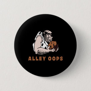Bowling Alley Oops Caveman T Shirt  2 Inch Round Button