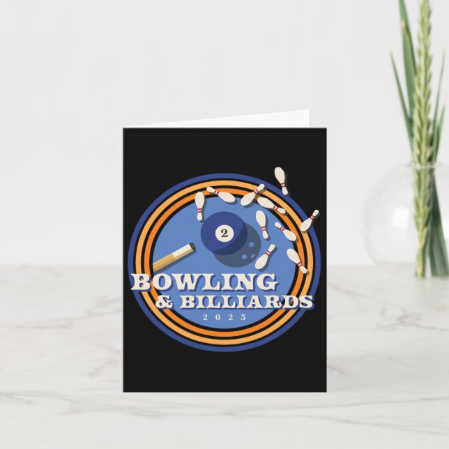Bowling And Billiards - 2 Ll  Card (Front)