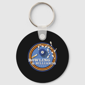 Bowling And Billiards - 2 Ll  Keychain