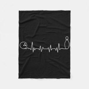 Bowling Art For Men Women Bowling Team Bowler Bowl Fleece Blanket
