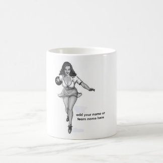 bowling babe coffee mug