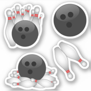 Bowling Ball and Bowling Pins