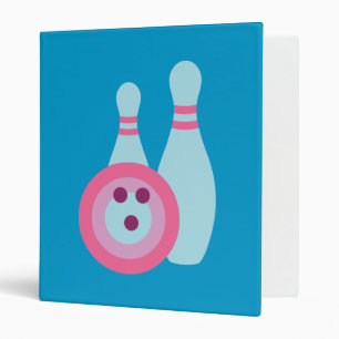 Bowling Ball and Pins Binder