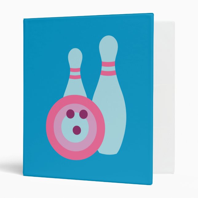 Bowling Ball and Pins Binder (Front/Inside)