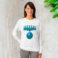 Bowling Ball and Pins Fun Sports