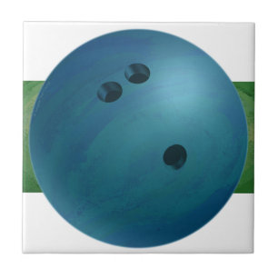 Bowling Ball Blue Tile