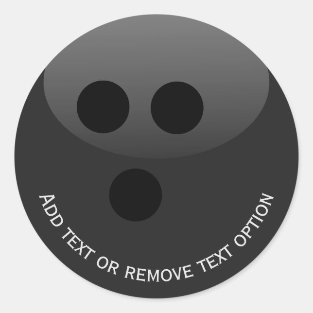 Bowling Ball Classic Round Sticker (Front)