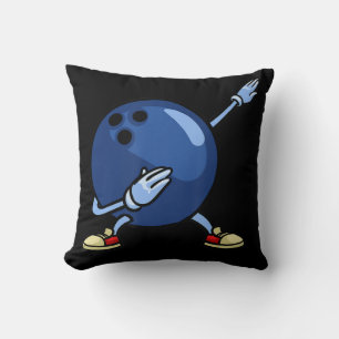 Bowling Ball Gift Pin Men Women Kids Youth Mom All Throw Pillow