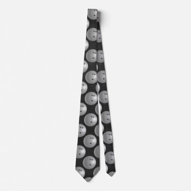 Bowling Ball Grey Tie (Front)