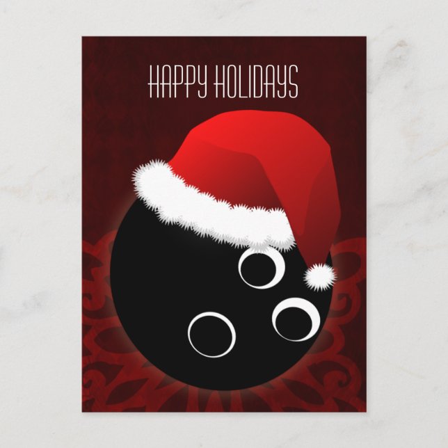 bowling ball Holiday greeting (Front)