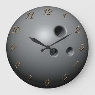 Bowling ball large clock