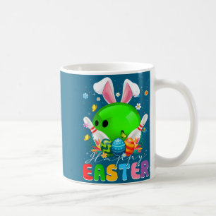 Bowling Ball Ns Bunny Ears Easter Day Boys Kid  Coffee Mug
