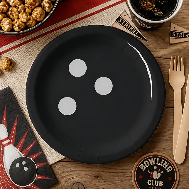 Bowling Ball Paper Plate (Creator Uploaded)