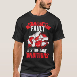 Bowling Ball Pin Bowler Strike Bowling Fanatic Bow T-Shirt