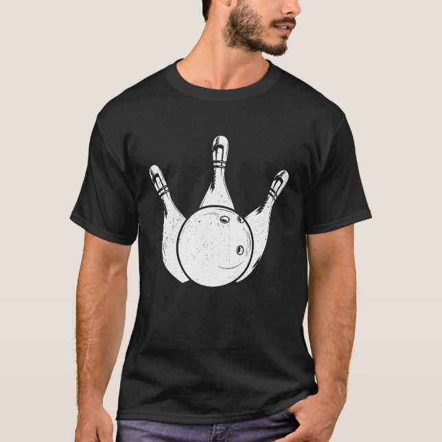 Bowling Ball Pin Bowler Strike Bowling Legend Bowl T-Shirt (Front)