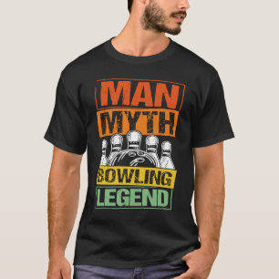 Bowling Ball Pin Bowler Strike Team Bowling Alley  T-Shirt