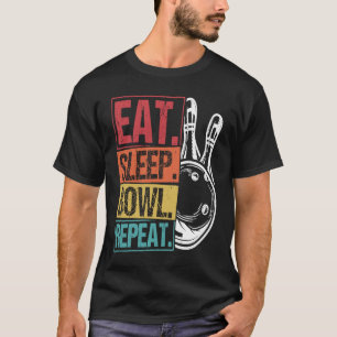 Bowling Ball Pin Bowler Strike Team Bowling Alley T-Shirt