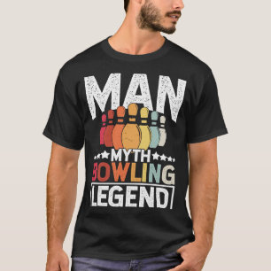 Bowling Ball Pin Bowler Strike Team Bowling Alley T-Shirt