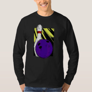 Bowling Ball Pin Pins Strike Spare Split 710 300 P T-Shirt
