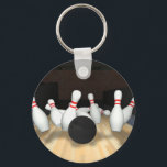 Bowling Ball & Pins: 3D Model: Keychain<br><div class="desc">The Artwork featured on this product was created with 3D Modelling Software,  and Photoshop. Artwork by: Brady Arnold.</div>