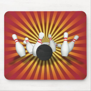 Bowling Ball & Pins: 3D Model: Mousepad