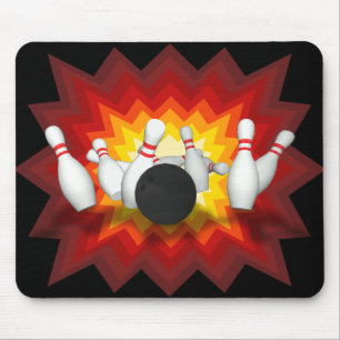 Bowling Ball & Pins: 3D Model: Mousepad