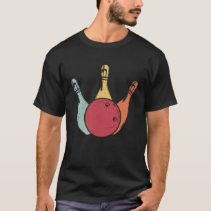 Bowling Ball Pins Bowler Strike Bowling Legend Bow T-Shirt