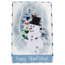 Bowling Ball Snowman Christmas