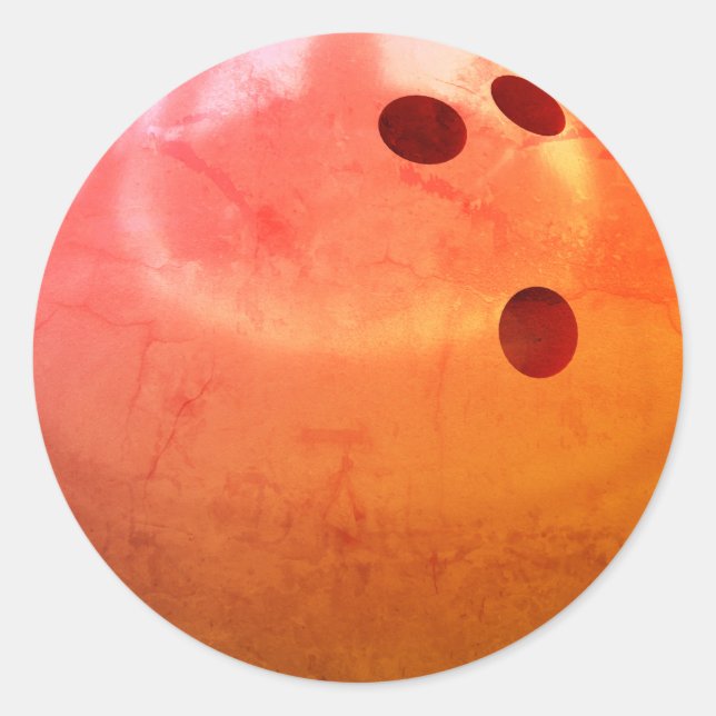 Bowling Ball Team Classic Round Sticker (Front)