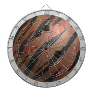 Bowling Ball Tiger Orange Dartboard