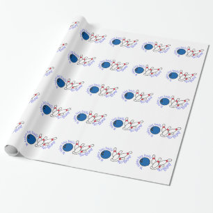 Bowling Big Balls Wrapping Paper