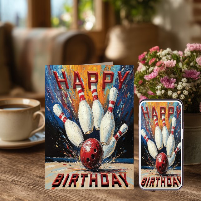 Bowling Birthday Card (Creator Uploaded)