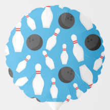 Bowling Birthday Party Blue