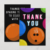 Bowling Birthday Party Cosmic Bowling Neon Orange