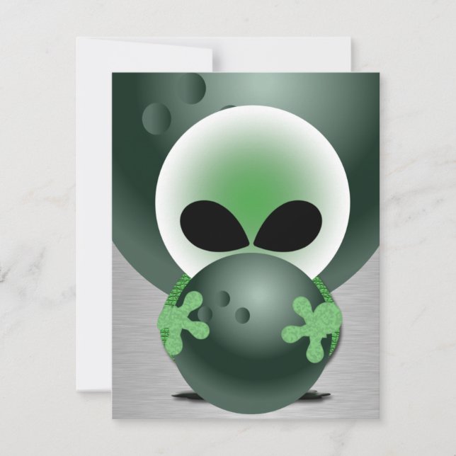 Bowling Birthday Party Invitation (Front)
