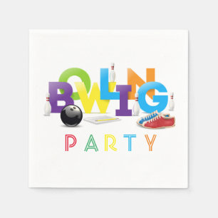 Bowling Birthday Party Napkin