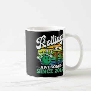 Bowling Birthday Party Rolling Into 13 Years 13th Coffee Mug
