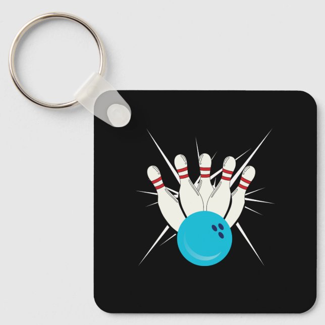 Bowling Bliss Keychain (Front)