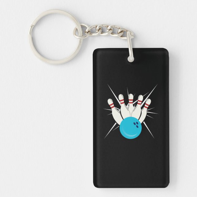 Bowling Bliss Keychain (Front)