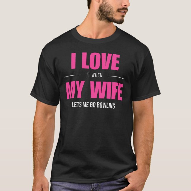 Bowling Bliss Tee - Declare Your Love with I Love  (Front)